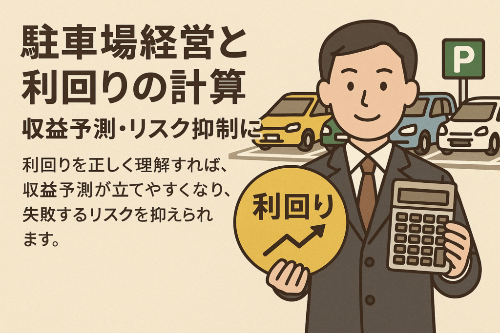 【土地活用で駐車場経営！】利回りの計算方法