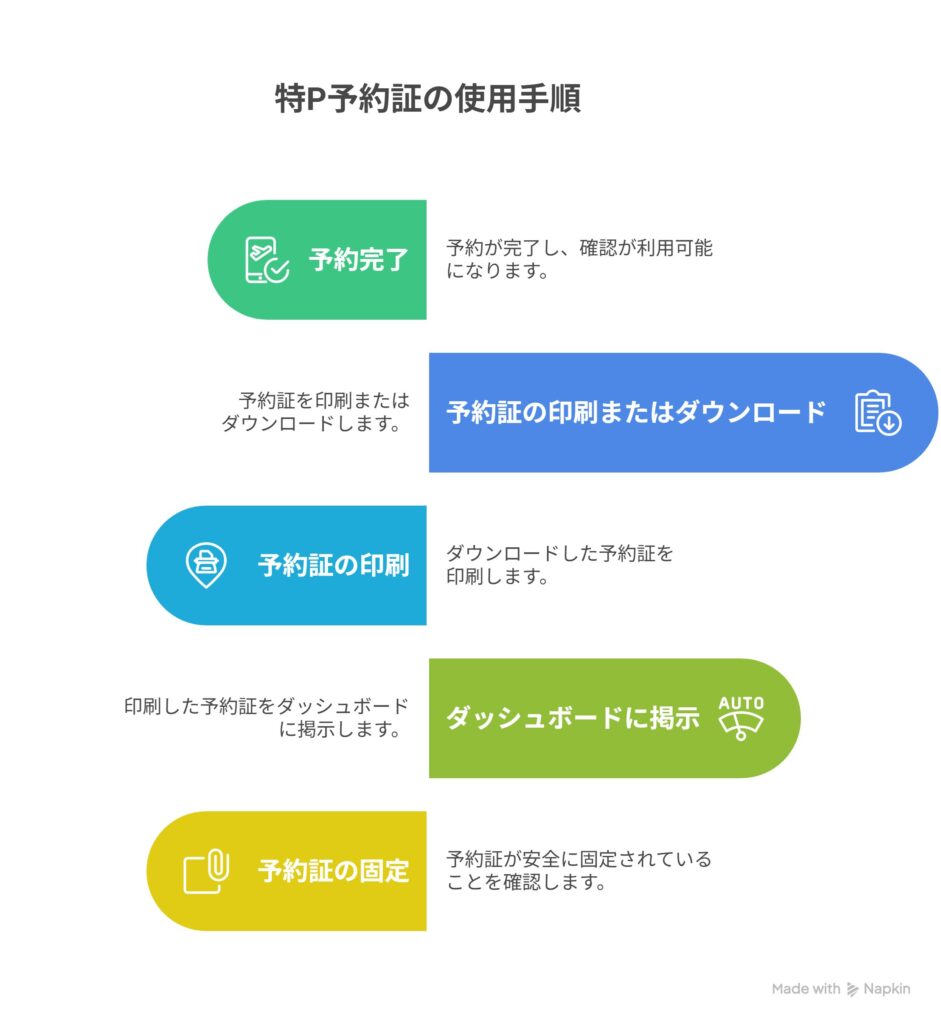 特P予約証の発行方法と印刷手順